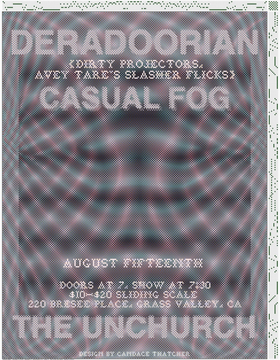 Flyer for Deradoorian and Casual Fog
